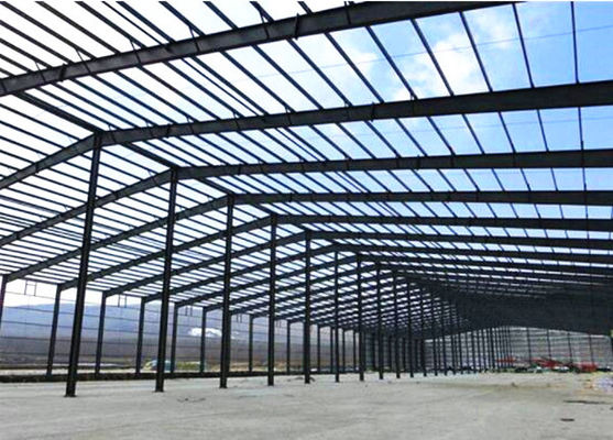 Prefab Steel Godown Construction / PEB Portal Frame Metal Metalownown