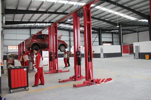 Prefab Metal Garage Tòa nhà kết cấu kim loại cho các cửa hàng sửa chữa ô tô