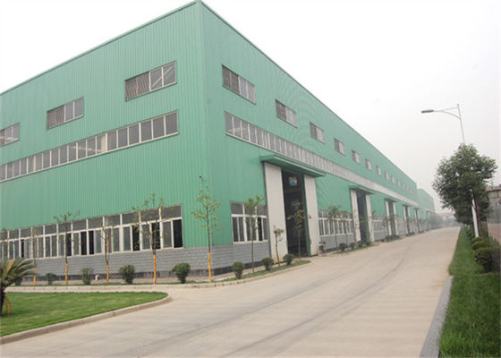 Nhà máy hậu cần 200m × 150m Nhà lắp ghép kim loại cho nhà kho / xưởng