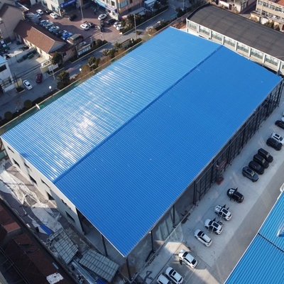 Nhà trưng bày xe hơi kết cấu thép với xưởng bảo trì Q235B Q355B