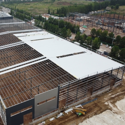 Xây dựng cấu trúc thép công nghiệp với khung mạ nóng