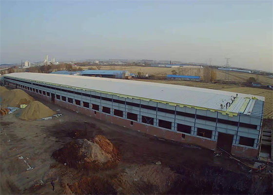Nhà kho kết cấu thép tiền chế Xưởng bê tông 200m × 40m