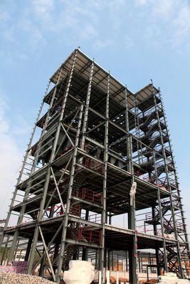 Tòa nhà thép nhiều tầng Xây dựng cấu trúc thép kỹ thuật trước