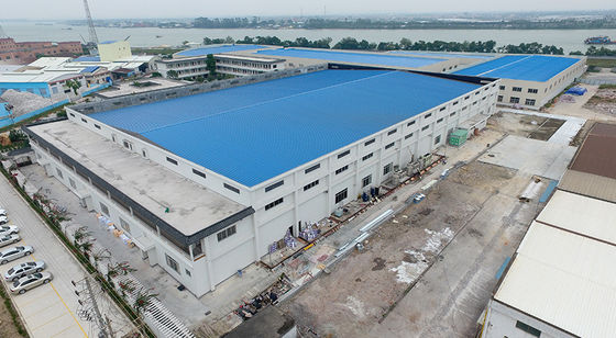 Nhà máy sức mạnh cao Cấu trúc thép tiền chế Tòa nhà tiền chế Kho hàng Xây dựng khung kim loại nhẹ