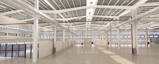 Xây dựng cấu trúc thép công nghiệp Prefab / Preengineered Thép ánh sáng Xưởng cách nhiệt thép