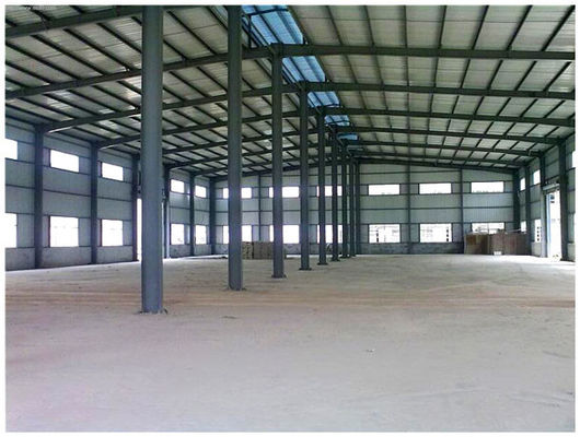 Long span tùy chỉnh nhà máy công nghiệp nhà khoan thép cấu trúc chế tạo sẵn xưởng
