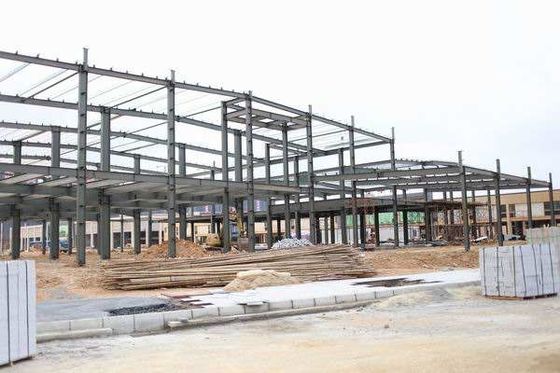 Khung cổng Thép Cột Cột Thép Cấu trúc Kho hàng Tùy chỉnh cao