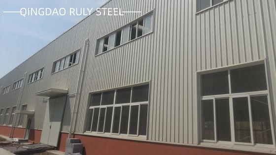 Cấu trúc thép kẽm / sơn Cấu trúc kho dự chế Cấu trúc thép Xưởng xây dựng khung thép