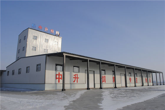 Khung cổng hiện đại Prefab Workshop Xây dựng tùy chỉnh cao
