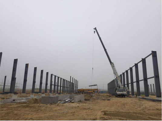 Portal Frame Prefab Preassembled Steel Workshop Building Storage Garage Xây dựng phần cán nóng