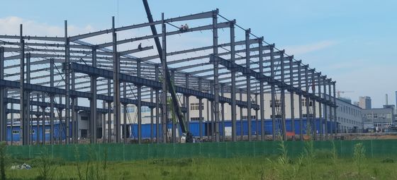 H phần khung bộ phận thép trước sản xuất xưởng chống gió cao tùy chỉnh miễn phí