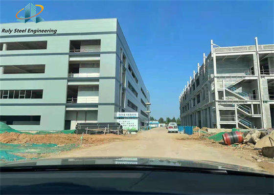 Multi-storey Large Span Customized Prefabricated Steel Structure Nhà kho Xưởng công nghiệp Xây dựng