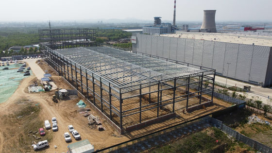 Khoang cấu trúc thép được chế tạo sẵn với sợi H-Section Beams 50 năm tuổi thọ