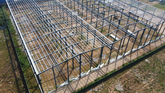 Xưởng chế tạo cấu trúc thép H-Section Prefab với cần cẩu cầu chống ăn mòn