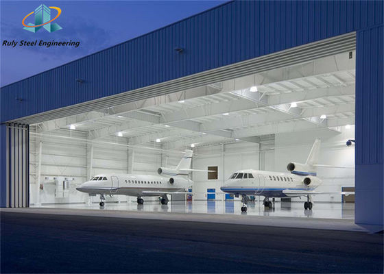 Hangar cấu trúc thép tiền chế cao độ trải dài để lưu trữ và bảo trì máy bay