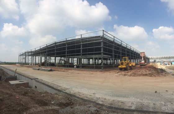 Q235B Cơ cấu thép Kỹ sư xây dựng kho lưu trữ kim loại