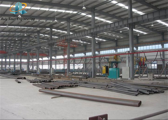 Thép nhẹ ổn định tuổi thọ dài tùy chỉnh H phần thép sơn / kẽm khung cổng Prefab cấu trúc thép