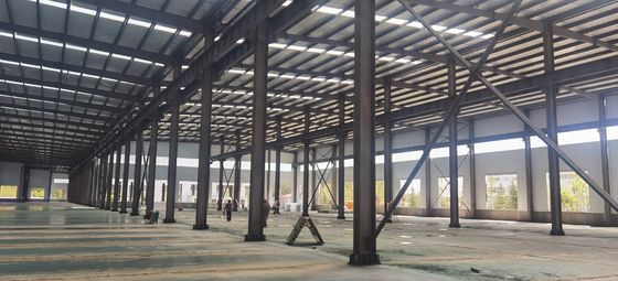 Khung thép cho cấu trúc thép Tòa nhà Kho dự bị Nhà máy Xưởng sản xuất
