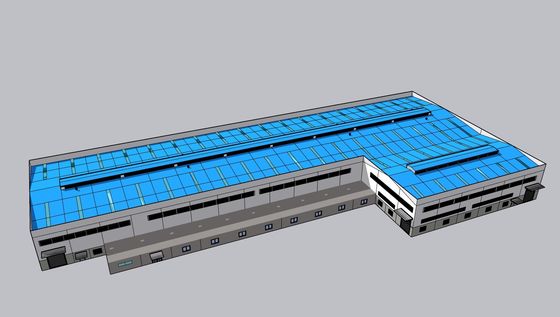 Xây dựng cấu trúc thép tiền chế tùy chỉnh cán nóng với kho chứng nhận CE / ISO / SGS