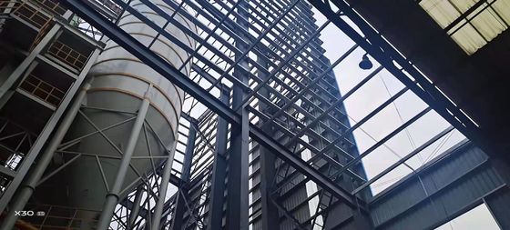 Xưởng chế tạo cấu trúc thép kỹ thuật trước Nhà máy thép nhẹ