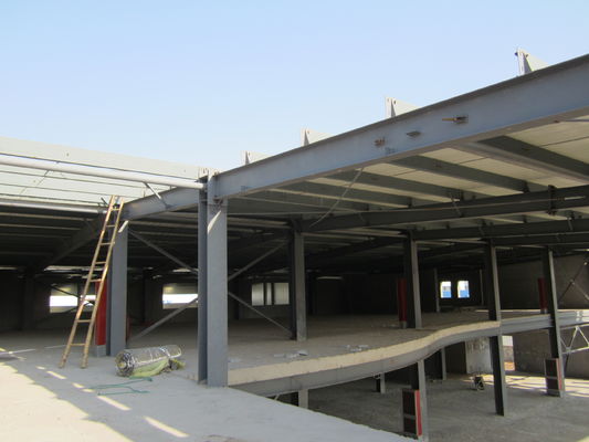 Lắp đặt khung kim loại Light Sandwich Panel Prefab cấu trúc tòa nhà Sơn Thép mạ kho xây dựng