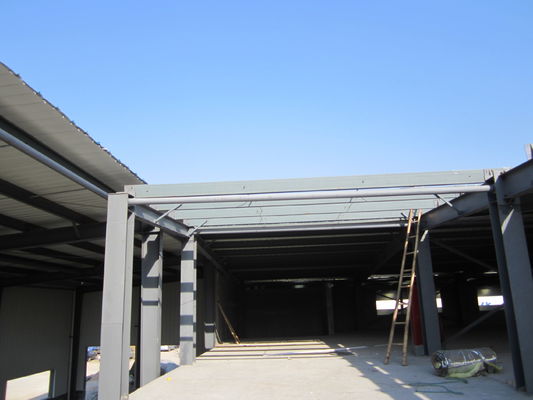 Lắp đặt khung kim loại Light Sandwich Panel Prefab cấu trúc tòa nhà Sơn Thép mạ kho xây dựng