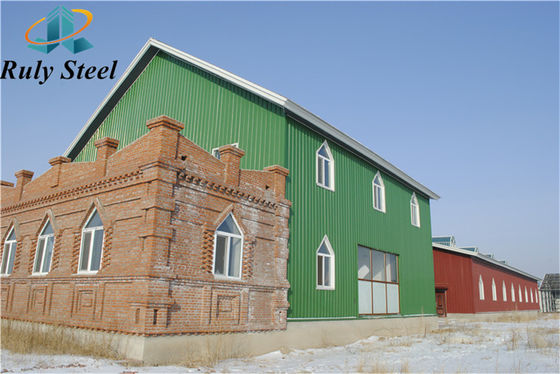 Kho thép tiền chế với tấm sandwich cho sử dụng công nghiệp