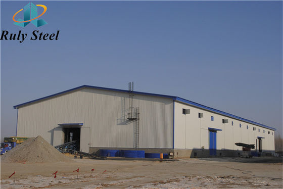 Cấu trúc khung thép cường độ cao Kho dự bị xây dựng kim loại