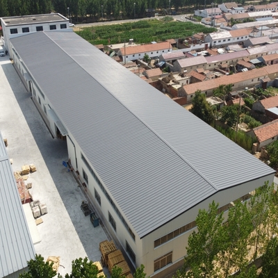 Nhà kho khung thép tiền chế với dầm tiết diện H