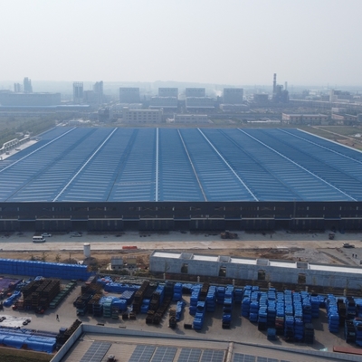 Nhà kho kết cấu thép tiền chế với khung dầm H tiết diện Q235B Q355B