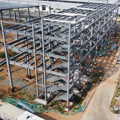 Văn phòng khung thép hai tầng với tấm panel PU