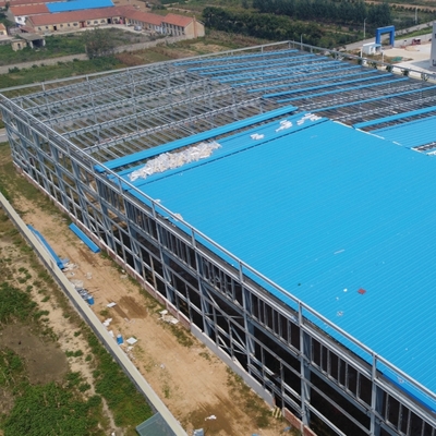 Nhà xưởng kết cấu thép tiền chế với khung cổng mạ kẽm