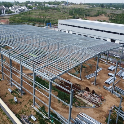 Nhà trưng bày xe hơi kết cấu thép với xưởng bảo trì Q235B Q355B
