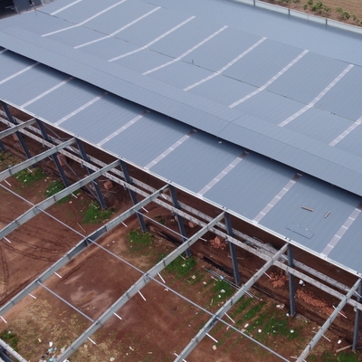 Xưởng Garage và Xưởng Thép Tiền Chế Q235B Q355B với Tấm Panel Bông Khoáng