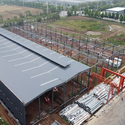 Kho kết cấu thép đúc sẵn hạng nặng để lưu trữ nhà máy xi măng bằng thép Q235B/Q355B