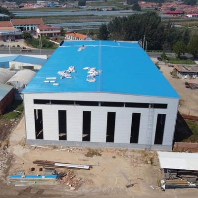 50Mx20M kho thép tiền chế với khung mạ