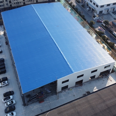 Nhà kho kết cấu thép tiền chế với khung dầm H tiết diện Q235B Q355B