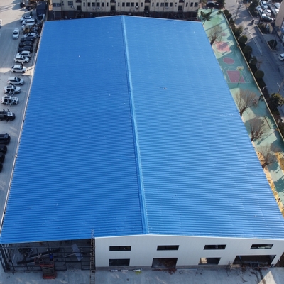 Nhà trưng bày xe hơi kết cấu thép với xưởng bảo trì Q235B Q355B