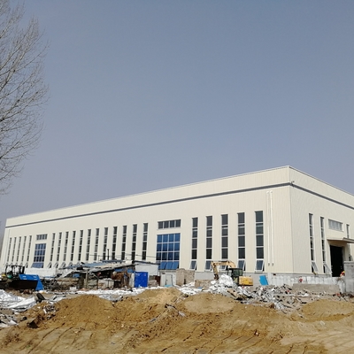 Nhà kho thép nhẹ tiền chế với dầm tiết diện H