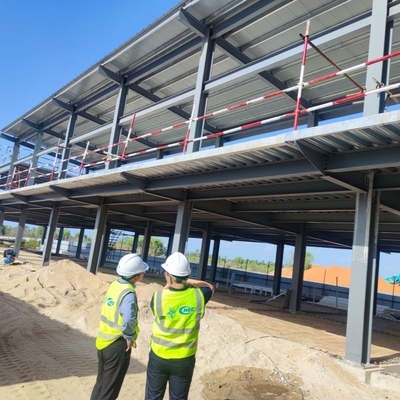 Thép Prefab kho với văn phòng sàn sàn nhựa