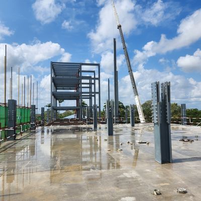 Thiết kế hiện đại Cấu trúc thép tiền chế Tòa nhà khách sạn Nhiều tầng Tòa nhà thép Cung cấp