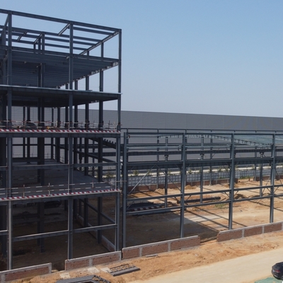 Nhà thép tiền chế khung cổng với thiết kế đa tầng