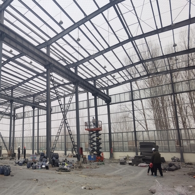Nhà kho kết cấu thép với mái che lớn cho xưởng đóng gói