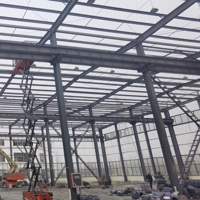 Nhà kho kết cấu thép với mái che lớn cho xưởng đóng gói