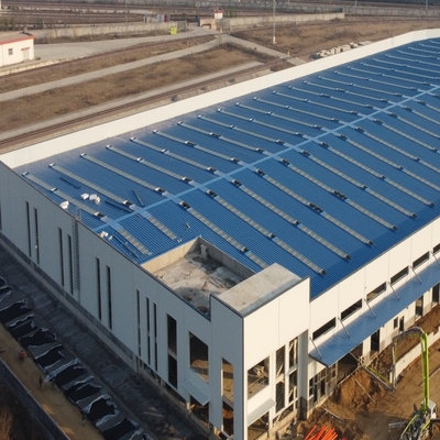 Nhà kho kết cấu thép tiền chế 11m với dầm tiết diện H