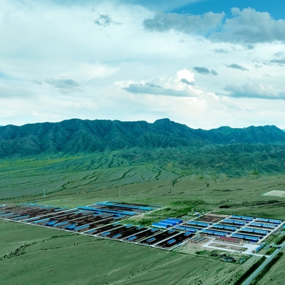 Khung thép nhẹ hiện đại Căn lều gia súc với cấu trúc thép galvanized