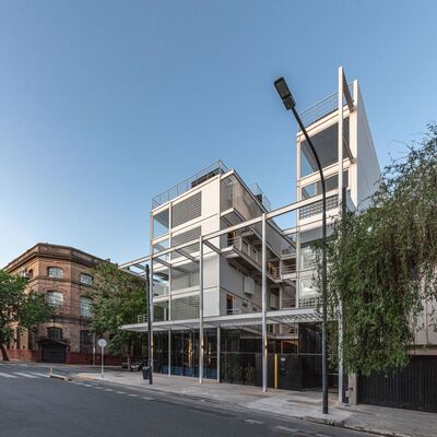 Cấu trúc thép hiện đại Tòa nhà chung cư Nhà ở tiền chế bền vững cho cuộc sống đô thị