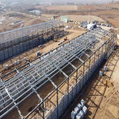 Nhà thép tiền chế Chicken Coop Steel Buildings Farm Steel Structure Chicken House