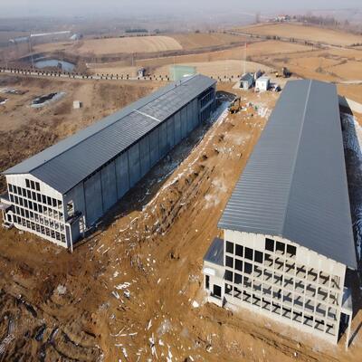 Nhà thép tiền chế Chicken Coop Steel Buildings Farm Steel Structure Chicken House