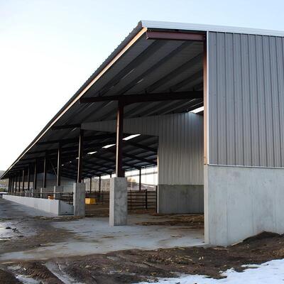 Sân bò bằng thép galvanized đắm nóng với cách nhiệt mái nhà